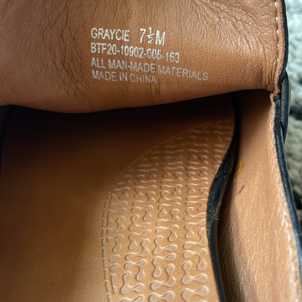 BareTraps Posture Graycie Flats Mules Shoes—Size 7.5, Black - Picture 5 of 11